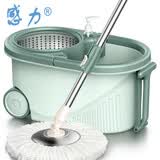 感力 LM01 拖把桶旋转拖把懒人双驱动甩干免手洗拖布桶不锈钢套装 拖把头*3