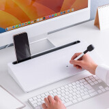 SANWA SUPPLY 多功能白板 键盘手机支架 办公收纳板 可擦写玻璃记事板 儿童画板 附笔板擦 白色