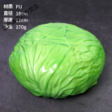 睿格达园艺仿真包菜假假白菜模型蔬菜水果卷心菜紫包菜装饰道具摆件玩具 大号青包菜