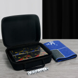 佳易娱乐掼蛋礼盒pvc塑料扑克牌定制高档扑克牌专用掼蛋桌布带盒收纳盒 黑金提包套装（4盒/8副+桌布）