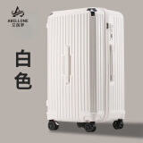 艾蓓罗（Abellone）行李箱大容量ins高颜值万向轮子母拉杆旅行箱包手提化妆箱拉杆箱 白色 24英寸