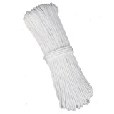 格美 清洁辅助绳子 包芯绳 篷布绳尼龙编织绳 白色8毫米粗 100米