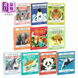 预售 Young Zoologist 小动物家科普绘本10册 考拉Koala 灰狼Wolf 帝企鹅 飞鸟 大象 海龟 蜜蜂 熊猫 座头鲸 英文原版