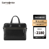 Samsonite/新秀丽商务公文包 真皮手提包男士电脑包皮包 BC9*09007