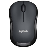 罗技（Logitech）  M220轻音鼠标 无线鼠标 对称鼠标 带无线微型接收器办公鼠标 M220 黑色