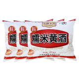 宝鼎天鱼 新糯米黄酒 料酒 去腥 调味品 调味汁 （400ml /包*3）3连包1200ml/袋年货