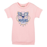 高田贤三 KENZO KIDS 奢侈品童装 女童粉色棉质虎头连衣裙 KN30168 33 4A/4岁/104cm