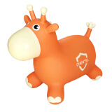 爱恩泽儿童跳跳马充气马宝宝婴儿坐骑马加大加厚儿童玩具马单色动物 C0135-5橙色