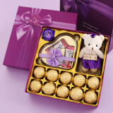德芙（Dove）巧克力礼盒38三八妇女神节礼物生日礼物糖果大礼包送女朋友 丁香紫礼盒装