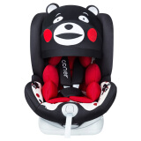 阿布纳Abner 婴儿童安全座椅汽车用0-4-12岁 360度旋转可躺isofix硬接口全注塑 宇航员（熊本熊）