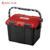 日本RING STAR塑料工具箱 美术箱 渔具箱 五金工具箱D-4700大容量 D-4700（红色盖）
