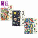 高颜值手绘精品绘本3册 Sara Boccaccini Meadows 手绘生长画册Grow 银河之光Glow 儿童绘本英文原版进口图书