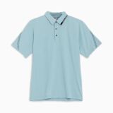 彪马（PUMA）高尔夫服装男士T恤翻领休闲舒适短袖上衣2024新款 62760102 热带湖蓝 XL
