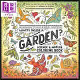 预售 花园里的秘密 科学与自然涂色书 Whats Inside a Garden 英文原版 Rachel Ignotofsky 花园生物科普 休闲涂色书