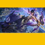 狼天影王者荣耀海报墙贴纸游戏动漫贴画大学生宿舍图背景墙面高清可定制 苍-狼魂孤将 30*45cm默认发带胶要不带胶留言