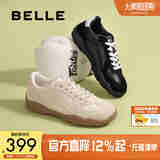 百丽复古潮搭德训鞋男2025新款秋商场同款休闲运动阿甘鞋8VL01CM5 黑色 41 (255mm)