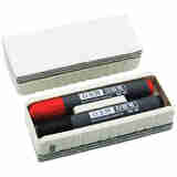 白金（PLATINUM） 多层可撕白板擦 多用途干净耐用白板黑板擦 ER-700 白板擦1块+白板笔2支（黑+红色）