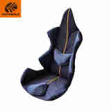 日本 MissionPraise人体工学汽车座垫 高级3D支撑动感通用椅垫增强型缓解腰部颈椎疲劳蓝黑