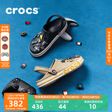 CROCS卡骆驰贝雅卡骆班洞洞鞋轻便耐磨拖鞋一脚蹬休闲鞋|205089 深蓝/辣椒红-4CC（含智必星） 41 /42(260mm)