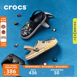 CROCS卡骆驰贝雅卡骆班洞洞鞋轻便耐磨拖鞋一脚蹬休闲鞋|205089 深蓝/辣椒红-4CC（含智必星） 41 /42(260mm)