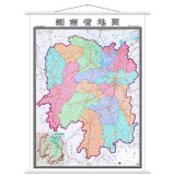 【高清加厚】湖南省地图 政区交通地形图挂图 覆膜防水 约1.4米*1米