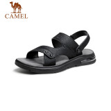 骆驼（CAMEL） 百搭凉鞋男休闲两用凉拖商务沙滩鞋 GE12220553 黑色 38 