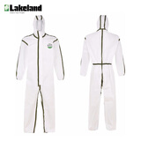 雷克兰（Lakeland）连体防护服带帽 轻便透气 高效防尘防液体飞溅 AMN428ETS胶条型防护服1件-灭菌型 L