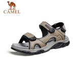 骆驼（CAMEL） 舒适韩版魔术贴户外运动凉鞋男 GE12220579 灰色 38