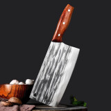 楚家刀手工锻打菜刀家用斩切两用刀老式锰钢刀具厨房斩切肉刀厨师专用