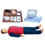 BARBIALLECPR690心肺复苏急救训练模拟人沪模心脏按压呼吸假人医学教学模型 CPR690语音打印+液晶彩显+三模式