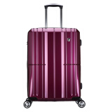 爱华仕(OIWAS) 纯PC拉杆箱飞机轮旅行箱男登机箱行李箱6176 紫色 24寸