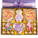 德芙巧克力礼盒装38三八妇女神节礼物糖果超大星空棒棒糖零食送女友 蓝色礼盒