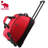 爱华仕拉杆箱包 女 男旅行箱旅行包行李登机箱大容量拉杆袋 可扩展变大变小 红色