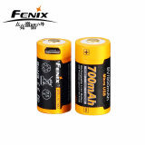 FENIX16340充电锂电池 RCR123A锂电池USB充电电池强光手电用充电锂电池 新款USB充电700毫安1节 尺寸略大注意购买