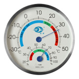 沈拓 家用室内外温湿度计 指针温湿度表 G600A 不锈钢 温度计 湿度计