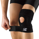 LP护膝膝部保护运动护具适用于羽毛球跑步等 均码 LP733CA 弹簧支撑