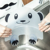 淘乐士卡通厨房防水挡板水槽篮挡水板带吸盘 水池洗碗洗菜防溅水 白色熊猫 2个装