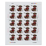 四地收藏品 第三轮 十二生肖大版版票完整版 2006-1三轮狗大版，版票，邮票
