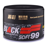 SOFT99 丽彩车蜡 上光保护蜡 耐酸雨防老化 黑色固蜡