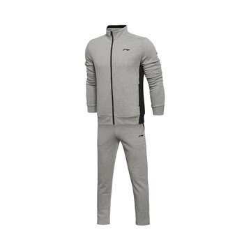 套装纯棉加绒男运动服 花灰 xl(180)【图片 价格 品牌 报价】-京东