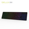 多彩（Delux）SK800GL无线键盘 轻音办公键盘 超薄便捷设计 104键可充电 商务办公 电脑笔记本 RGB背光 黑色