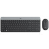 罗技（Logitech） MK470 无线办公键鼠套装 全尺寸超薄鼠标键盘 带无线2.4G接收器 黑色