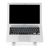 埃普（UP）笔记本支架电脑增高架桌面办公升降折叠无级调节铝合金托架散热平板ipad支架2v银色