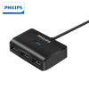 飞利浦(PHILIPS)USB分线器3.0高速扩展一拖四HUB笔记本电脑集线器带电源接口usb延长线 USB3.0分线器（1米）