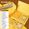 kinbor 双层手账本套装笔记本子A6记事效率手帐本创意文具女孩生日礼盒-Honey2.0 DT56055