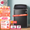 LG 洗衣机韩国原装进口17公斤大容量全自动波轮 蒸汽除菌除螨 DD直驱变频 家用商用 曜岩黑TS17BH