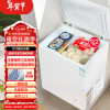 YZL小冰柜家用冷冻小型一级节能省电迷你卧式冷藏保鲜储母乳冷柜 BD228标准款[可放122斤肉大容量]二级能效