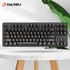 达尔优（dareu）EK807无线键盘 机械键盘 办公键盘 游戏键盘 长续航 2.4G 87键 无光 黑色 茶轴