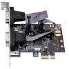 魔羯（MOGE)  MC2332 台式机PCI-E(x1) RS232卡  PCIEx1转2串口卡 moschip芯片 COM口转接卡