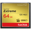 闪迪（SanDisk）64GB CF（CompactFlash）存储卡 UDMA7 至尊极速版 读速120MB/s 中高端单反相机内存卡